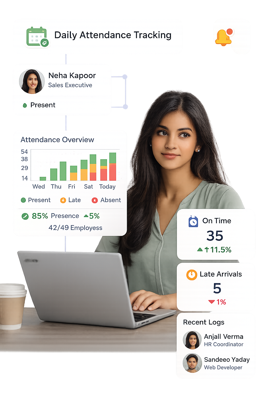 Daily attendance tracking
