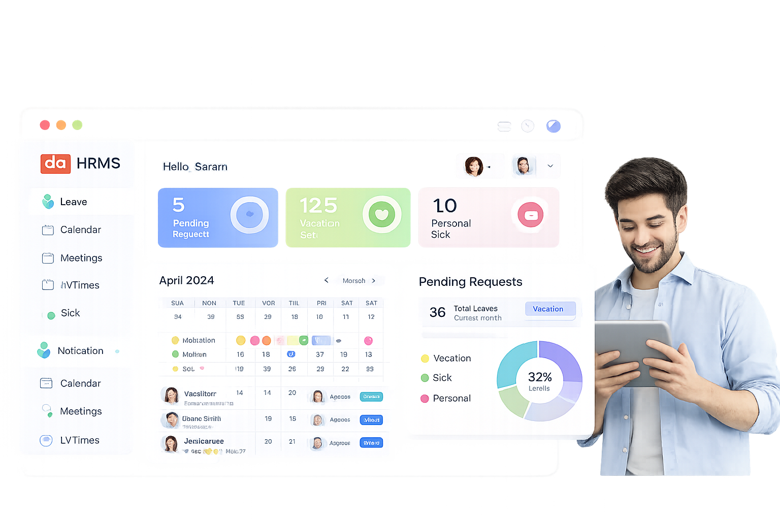 HRMS Leave Dashboard